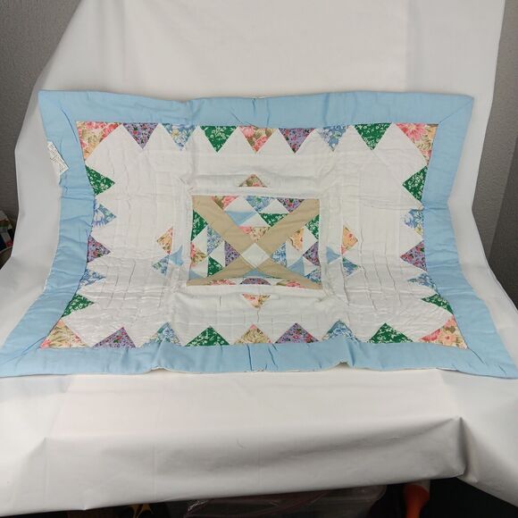 Patchwork Quilt Accessories Crystal Star K5003 Quilted Sham 20x26 Country - Picture 5 of 6
